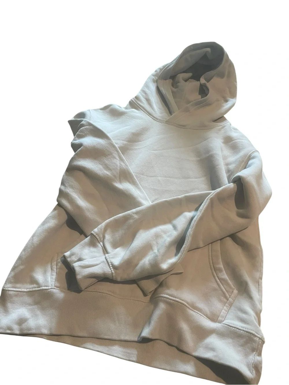 J.o&co Cozy Solid Hooded Sweatshirt in Light Gray size XS like new